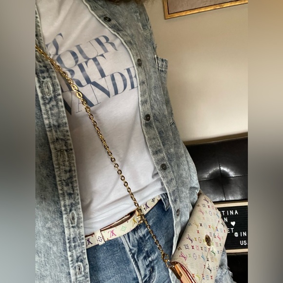 LV white Multicolor Belt - Picture 16 of 16